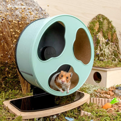 Quiet Hamster Exercise Wheel - Clouds Series Hamster Running Wheels for Dwarf Syrian Hamsters Gerbils Mice or Other Small Sized Pets